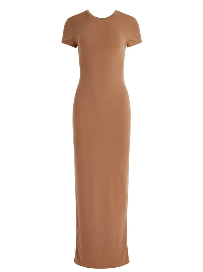 Dresses Women Alice Olivia Delora Two Way Cap Sleeve Maxi Dress Camel