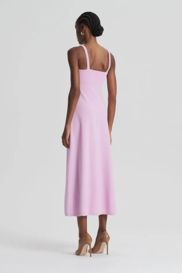 Dresses Women Scanlan Theodore CREPE KNIT SQUARE NECK DRESS Mauve Dresses Women Scanlan Theodore CREPE KNIT SQUARE NECK DRESS Mauve