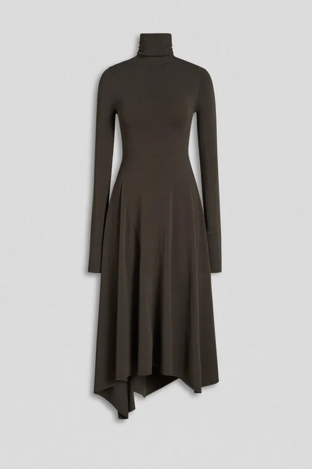 Dresses Women Scanlan Theodore DRAPE HEM DRESS Jungle Dresses Women Scanlan Theodore DRAPE HEM DRESS Jungle