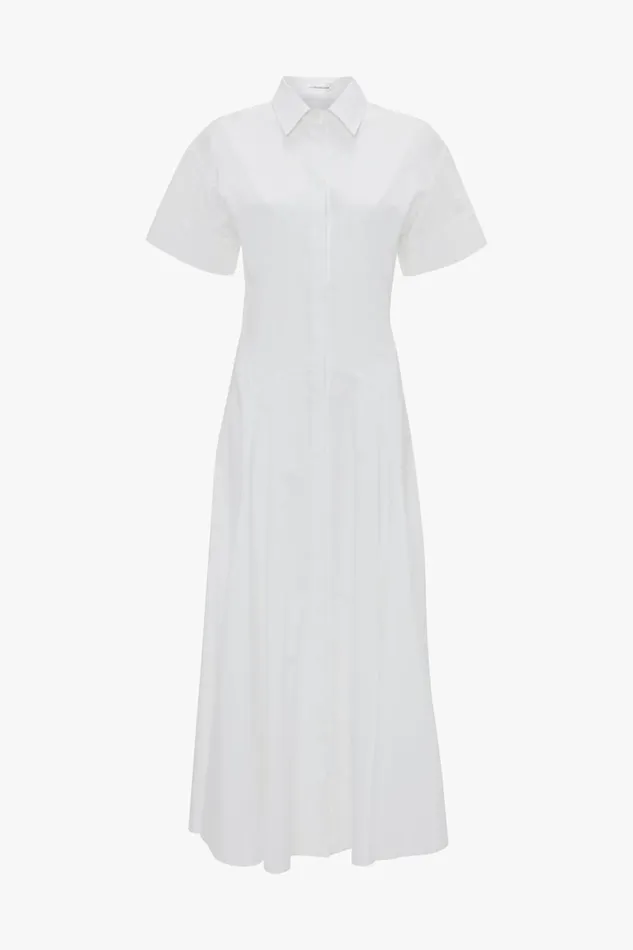 Dresses Women Victoria Beckham Panelled Shirt Dress In White