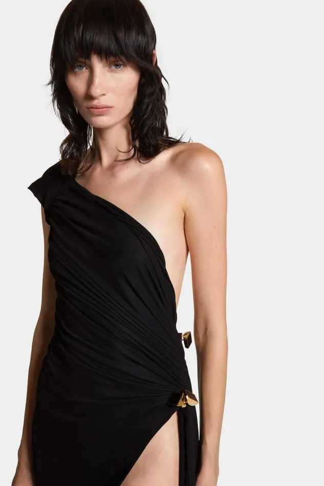 Dsquared2 Dresses and Jumpsuits One Shoulder Jersey Dress Black 8211 Women