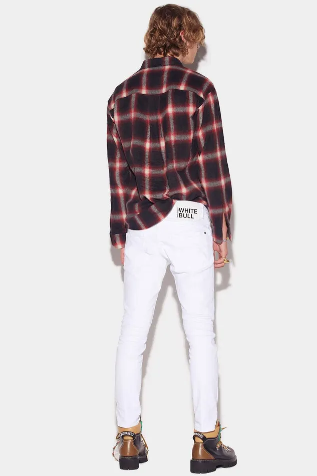 Dsquared2 Jeans Garment Dyed Skater Jeans White 8211 Men