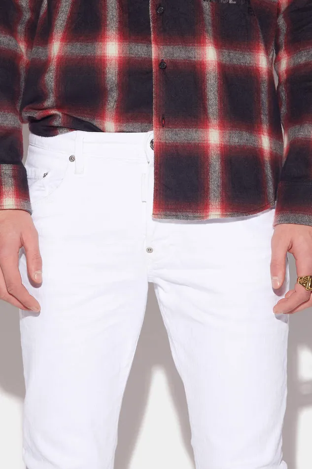 Dsquared2 Jeans Garment Dyed Skater Jeans White 8211 Men