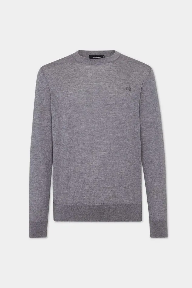Dsquared2 Knitwear D2 Crewneck Pullover Grey 8211 Men