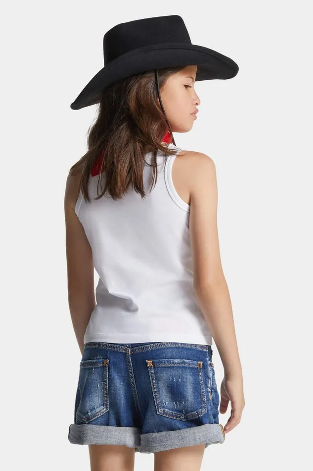 Dsquared2 Ready To Wear D2 Junior Cowboy Pizza Tank Top Dq100 8211 Kids