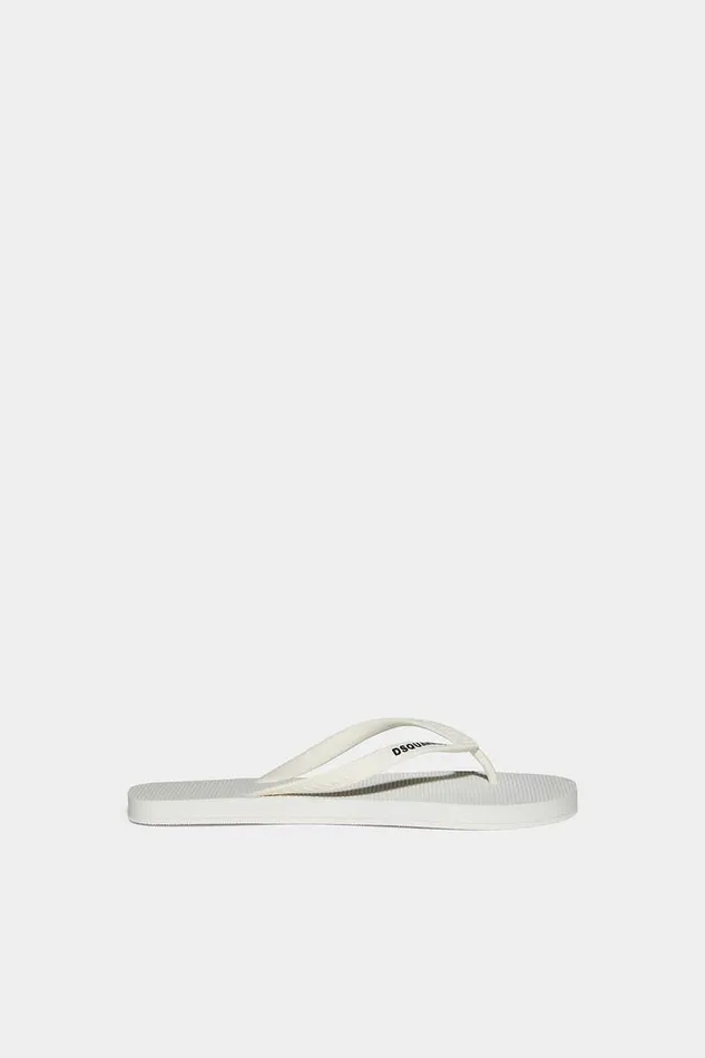 Dsquared2 Sandals and Slides Logo Flip Flops White 8211 Men