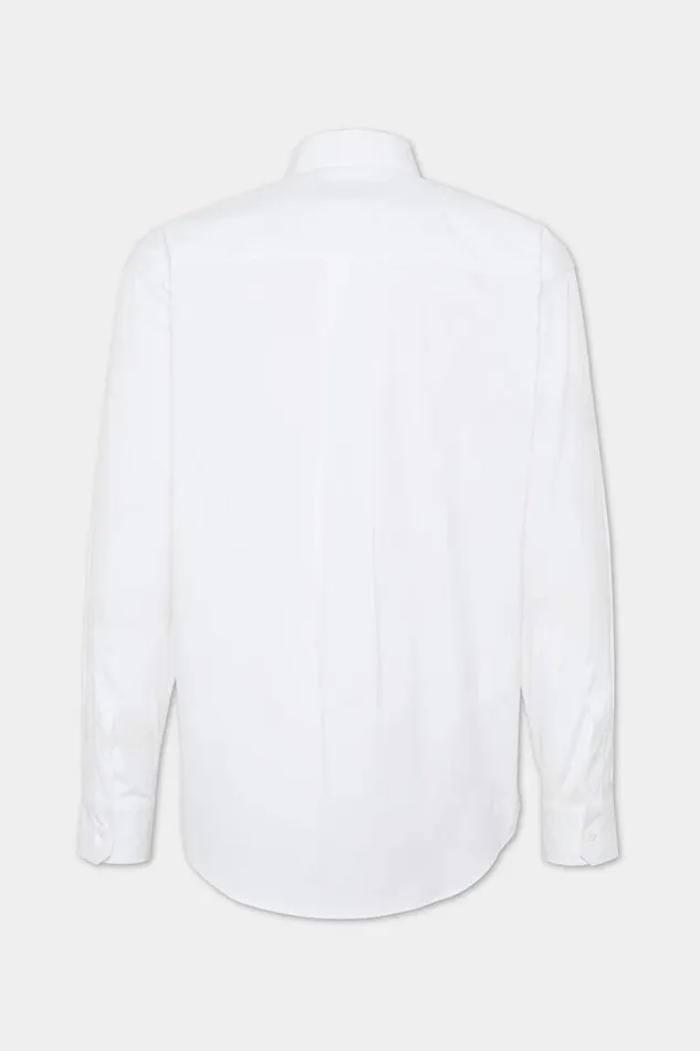 Dsquared2 Shirts College Dropped Shoulder Shirt White 8211 Men