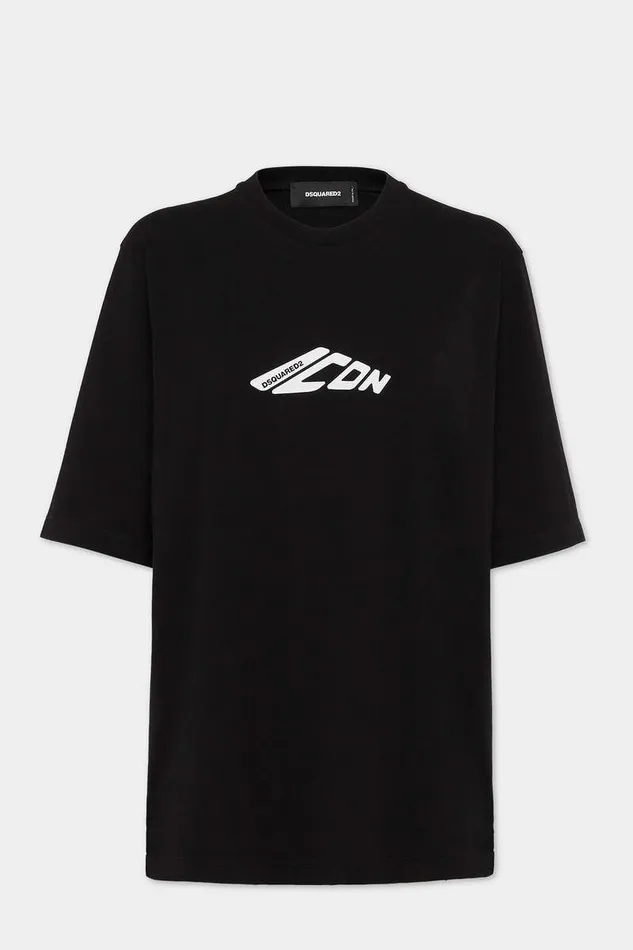 Dsquared2 Tops and TShirts Icon New Generation Loose Fit TShirt Black 8211 Women Dsquared2 Tops and TShirts Icon New Generation Loose Fit TShirt Black 8211 Women