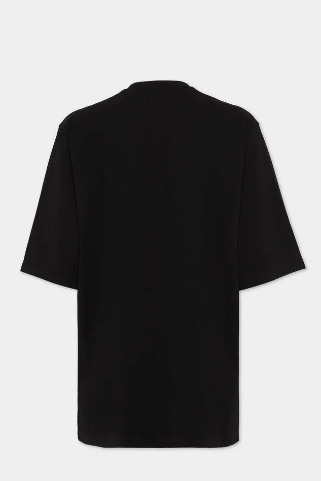 Dsquared2 Tops and TShirts Icon New Generation Loose Fit TShirt Black 8211 Women
