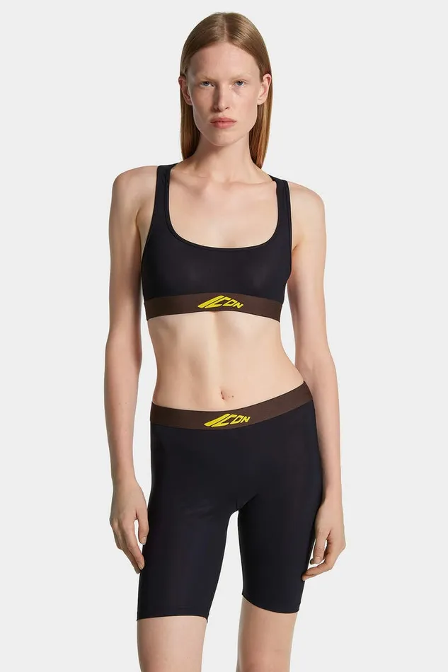 Dsquared2 Underwear Icon New Generation Cutout Sports Bra Black 8211 Women