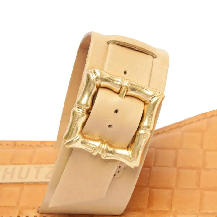 Enola Double Leather Sandal Light Beige Women Schutz Shoes Enola