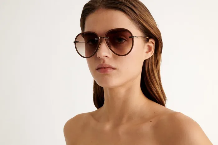 ERES Paula Sunglasses Red Ochre Women Beachwear and Accessories