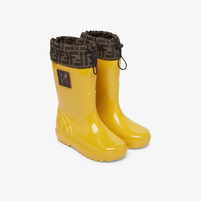 Fendi Shoes Rain Boots Yellow Rain Boots 8211 Kids
