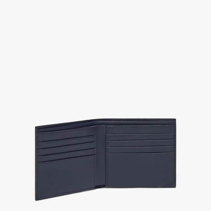 Fendi Wallets Fendi Diagonal Wallet Blue FF Canvas Bifold Wallet 8211 Men