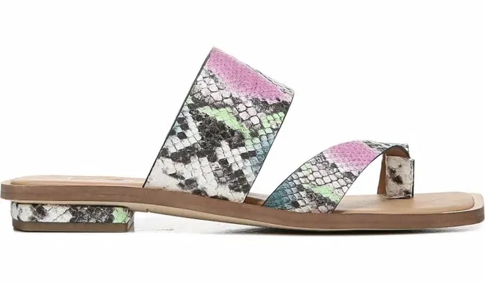 Flat Sandals Women Franco Sarto Sarto Ediana Sandal Orchid Snake Leather Flat Sandals Women Franco Sarto Sarto Ediana Sandal Orchid Snake Leather