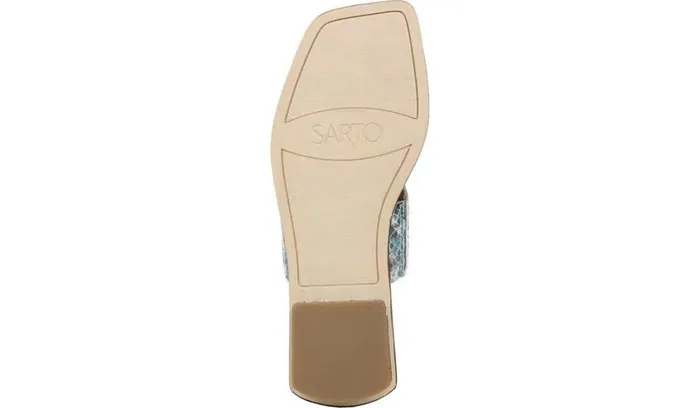 Flat Sandals Women Franco Sarto Sarto Ediana Sandal Teal Snake Print Leather Flat Sandals Women Franco Sarto Sarto Ediana Sandal Teal Snake Print Leather