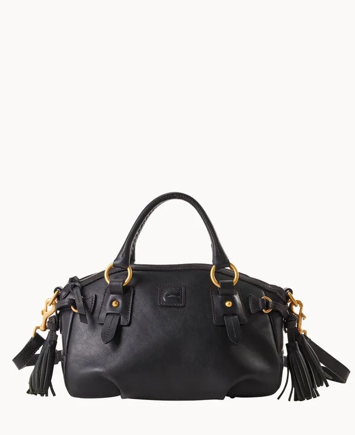 Florentine Medium Mail Satchel Black Black Woman Dooney and Bourke Satchels