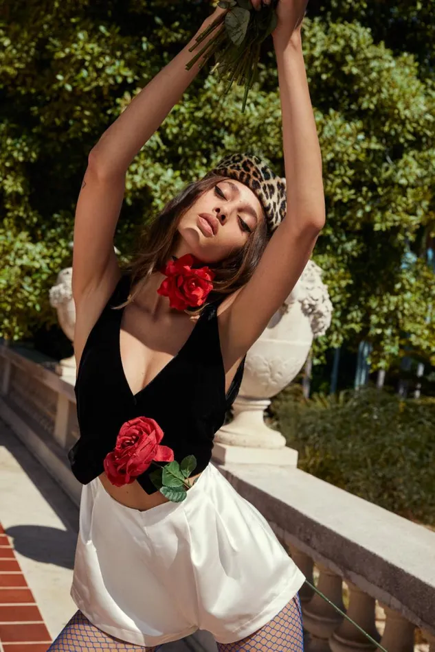 For Love and Lemons Bottoms Drew Romper Black 8211 Women For Love and Lemons Bottoms Drew Romper Black 8211 Women