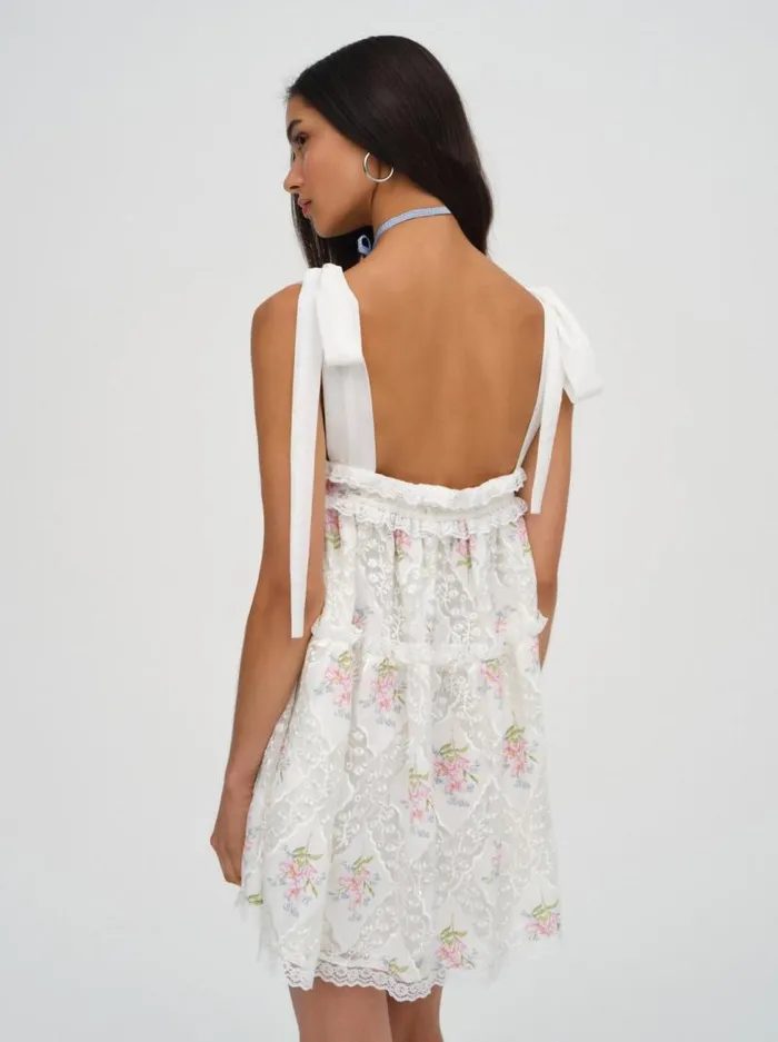 For Love and Lemons Dresses Dakota Mini Dress White 8211 Women