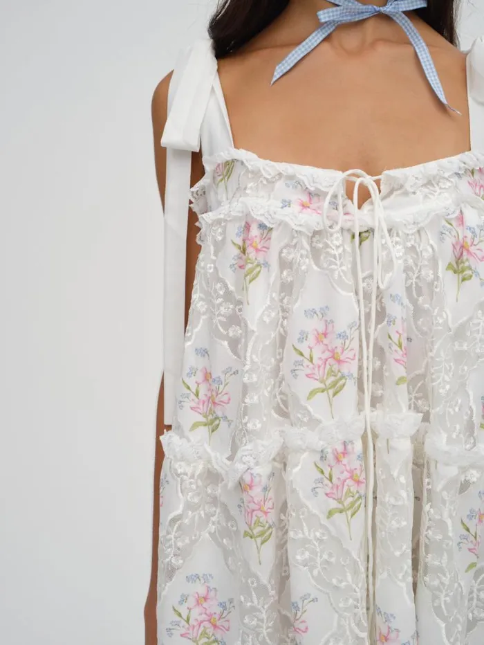 For Love and Lemons Dresses Dakota Mini Dress White 8211 Women