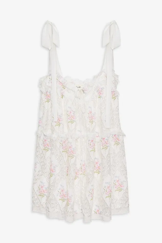 For Love and Lemons Dresses Dakota Mini Dress White 8211 Women