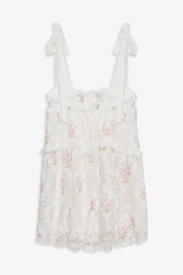 For Love and Lemons Dresses Dakota Mini Dress White 8211 Women