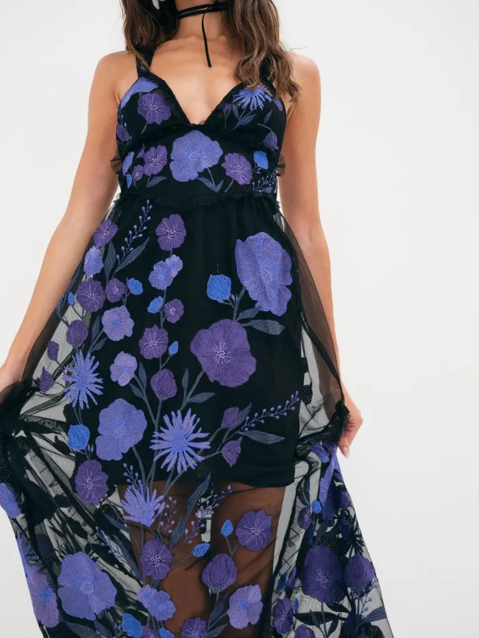 For Love and Lemons Dresses Kaylee Maxi Dress Purple 8211 Women