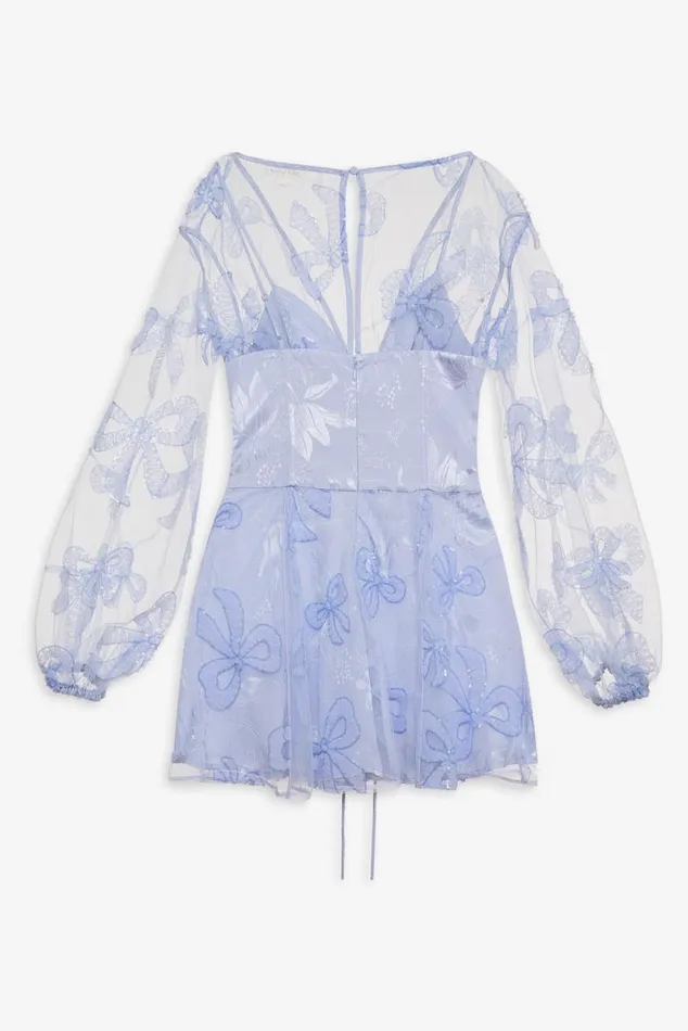For Love and Lemons Dresses Presley Mini Dress Blue 8211 Women