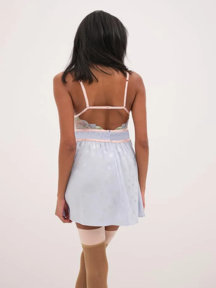 For Love and Lemons Lingerie High Tide Slip Dress Blue 8211 Women