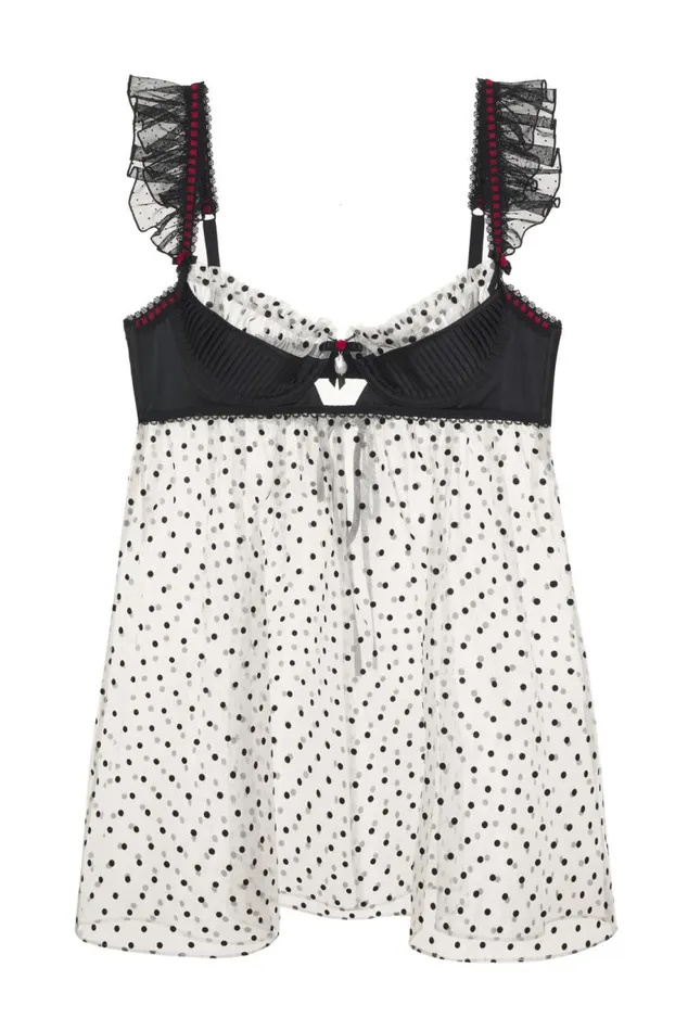 For Love and Lemons Lingerie Lucinda Babydoll Slip Dress Black 8211 Women