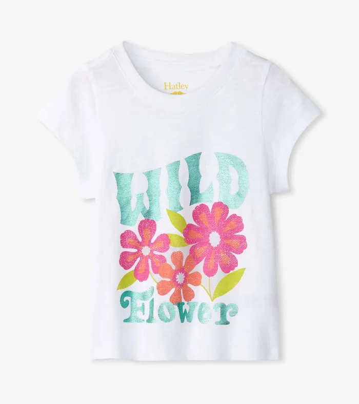 Girls Wild Flower Graphic Tee Hatley