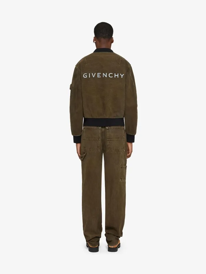 Givenchy Carpenter Pants In Denim Blackkhaki Men Pants and Shorts
