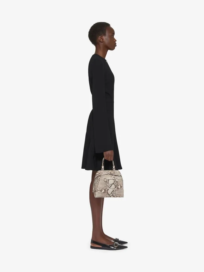 Givenchy Dress In Crepe And Satin With 4G Liquid Detail Black Women Dresses
