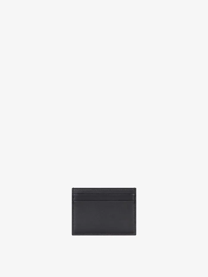 Givenchy GCut Card Holder In 4G Lurex Embroidery And Leather Dark Grey Women Wallets and Card Holders Givenchy GCut Card Holder In 4G Lurex Embroidery And Leather Dark Grey Women Wallets and Card Holders
