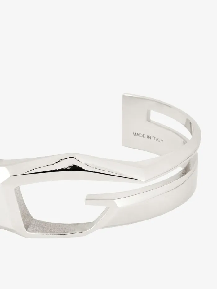 Givenchy Giv Cut Bracelet In Metal Silvery Men Jewelry Givenchy Giv Cut Bracelet In Metal Silvery Men Jewelry