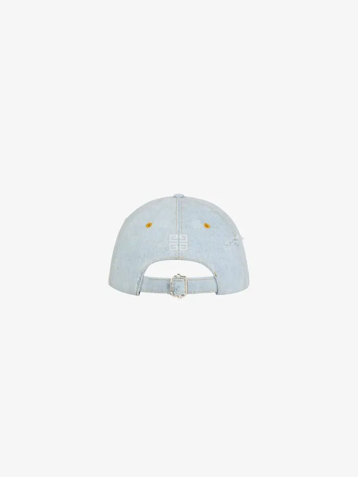 Givenchy GIVENCHY Cap In 4G Washed Denim Cloud Blue Women Beanies and Caps Givenchy GIVENCHY Cap In 4G Washed Denim Cloud Blue Women Beanies and Caps