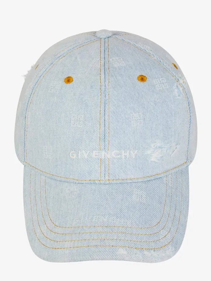 Givenchy GIVENCHY Cap In 4G Washed Denim Cloud Blue Women Beanies and Caps Givenchy GIVENCHY Cap In 4G Washed Denim Cloud Blue Women Beanies and Caps