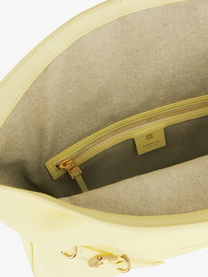 Givenchy Medium Voyou Bag In Leather Soft Yellow Women Crossbody Bags Givenchy Medium Voyou Bag In Leather Soft Yellow Women Crossbody Bags