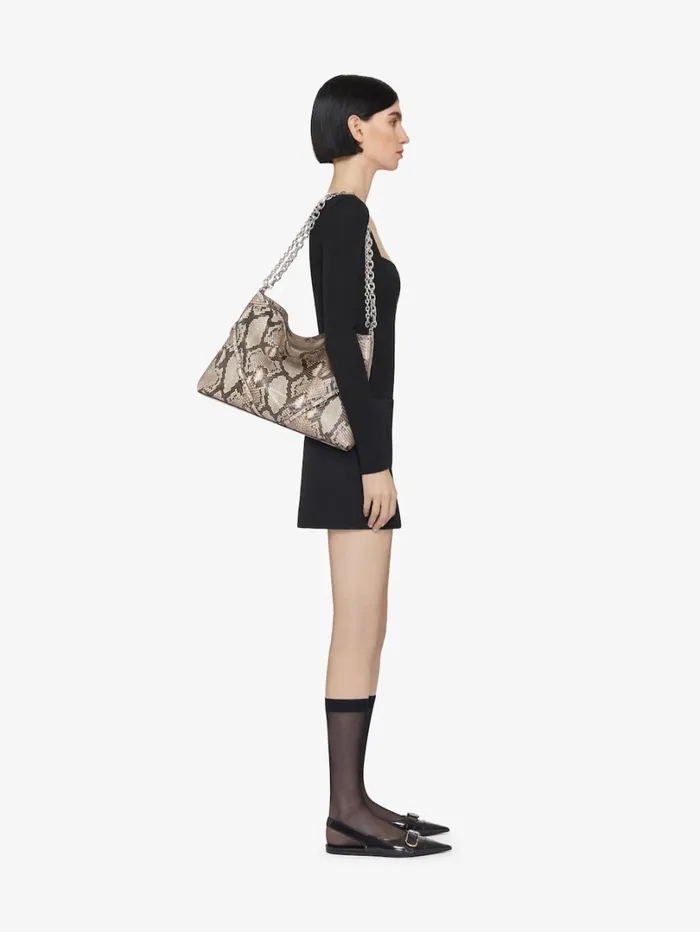 Givenchy Medium Voyou Chain Bag In Python Greynatural Women Shoulder Bags Givenchy Medium Voyou Chain Bag In Python Greynatural Women Shoulder Bags