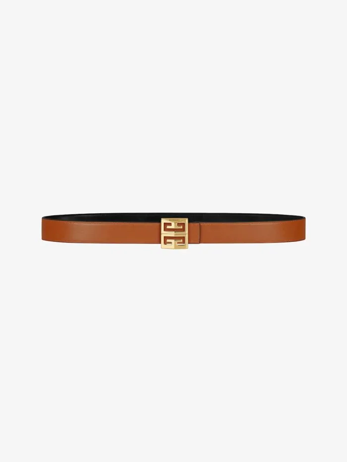 Givenchy Reversible Belt In Box Leather Soft Tan Women Belts