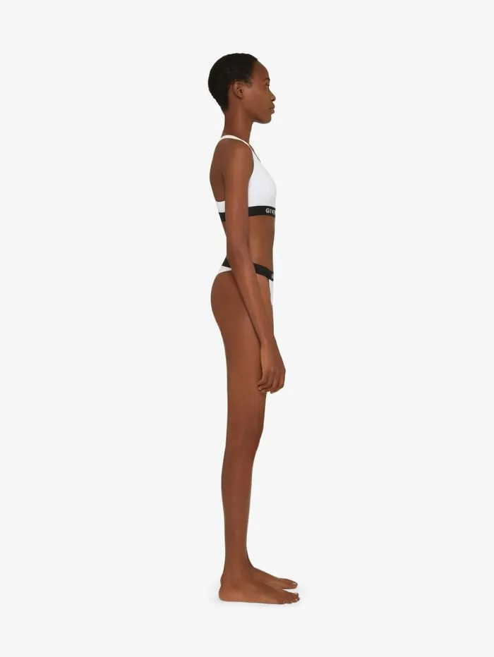 Givenchy Thong In Jersey Bio With GIVENCHY 4G Signature White Women Bodysuits and Underwear