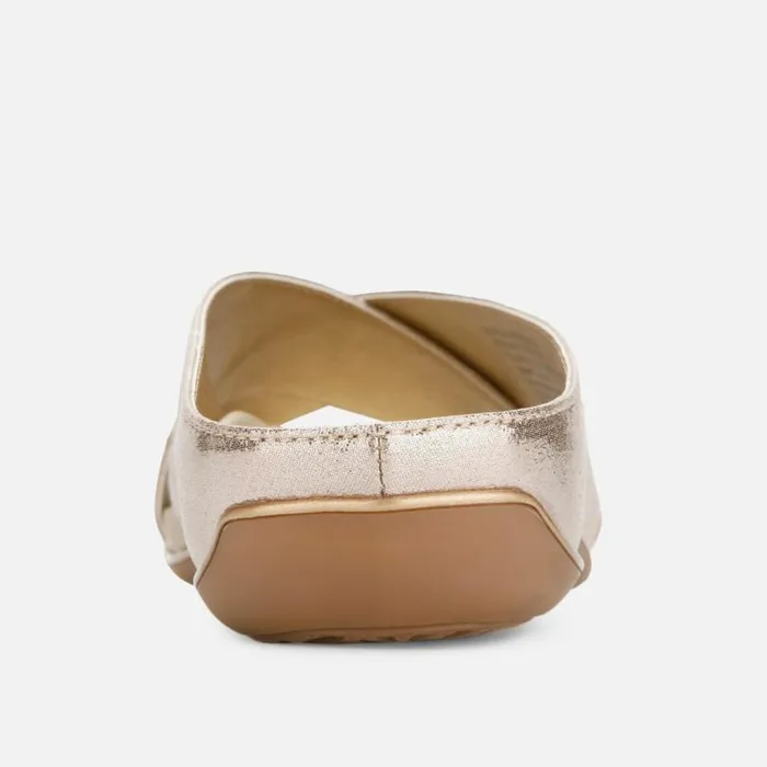 Glam Metallic X Band Slide Soft Gold Women Kenneth Cole Sandals