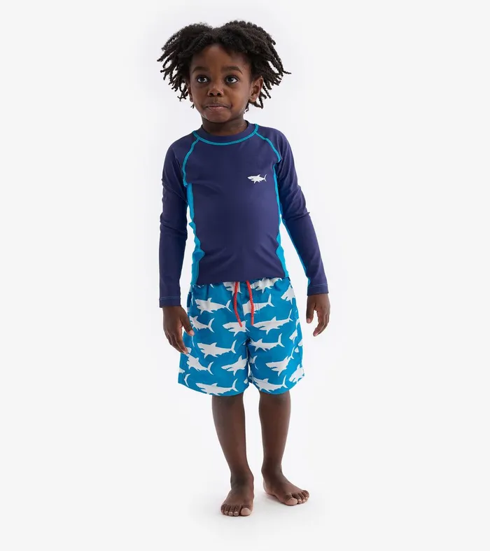Hawaiian Ocean Long Sleeve Rashguard Hatley