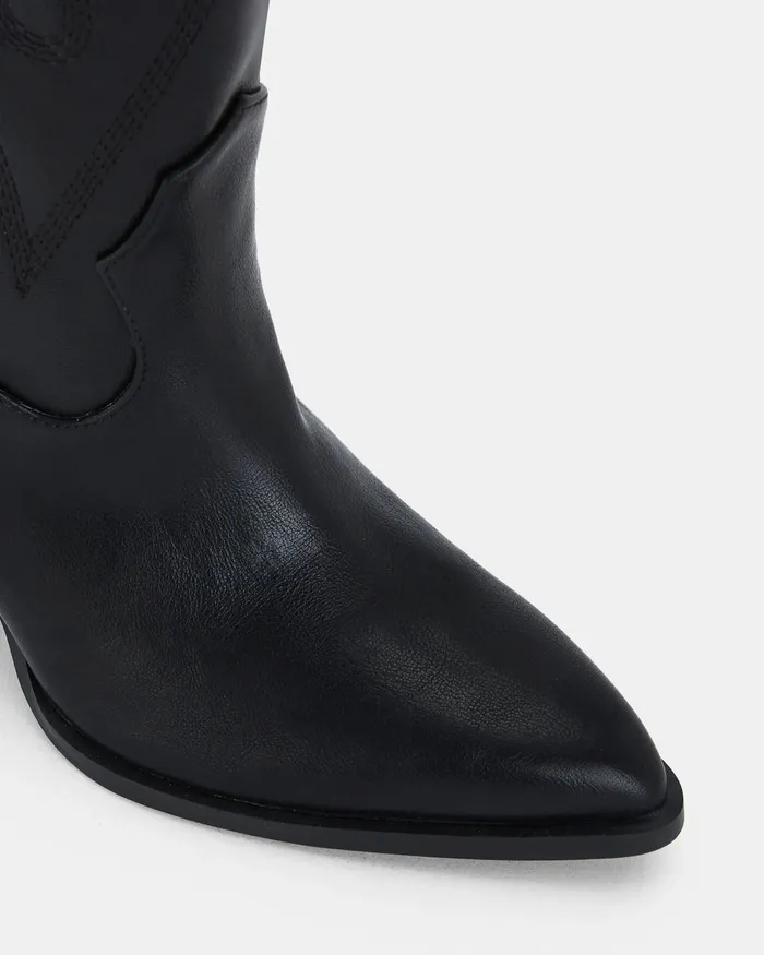 HEROES BLACK Long Boots Cowboy Boots NOVO Shoes Women