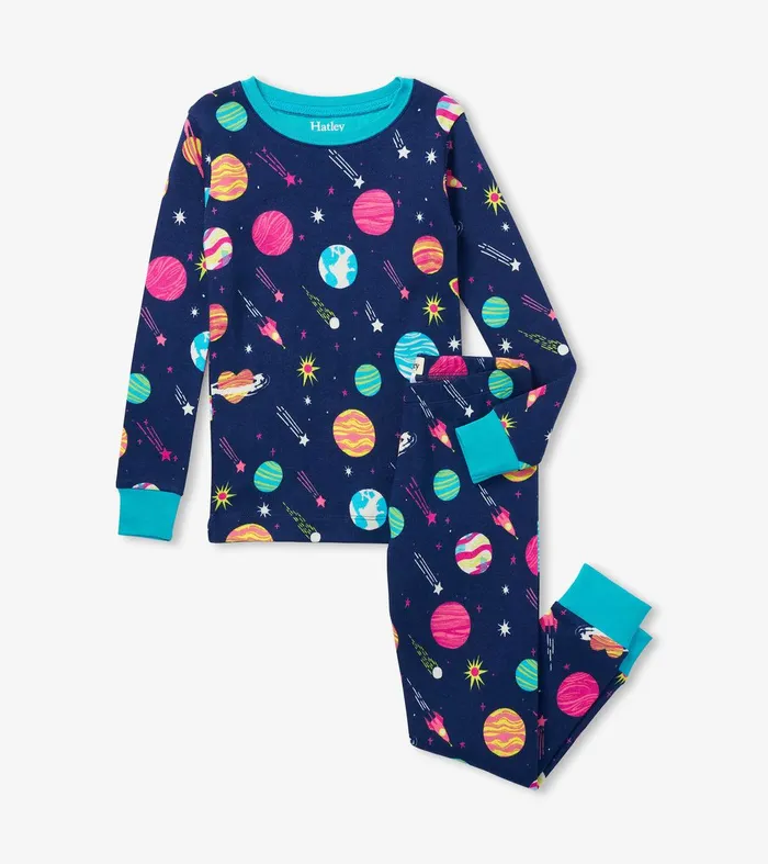Interstellar Kids Organic Cotton Pajama Set Hatley