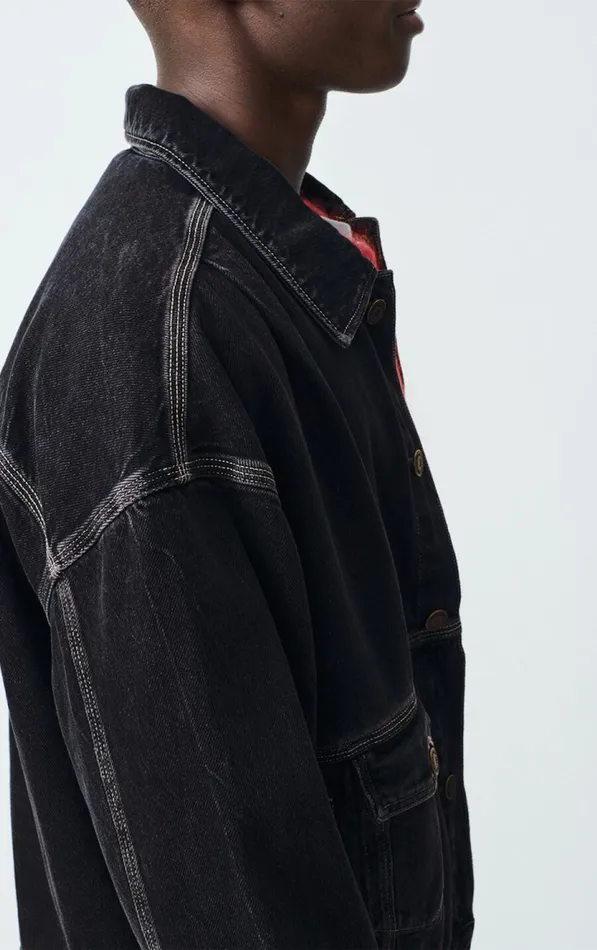 Jacket Yopday Black Vintage Men American Vintage Jackets and Blazers