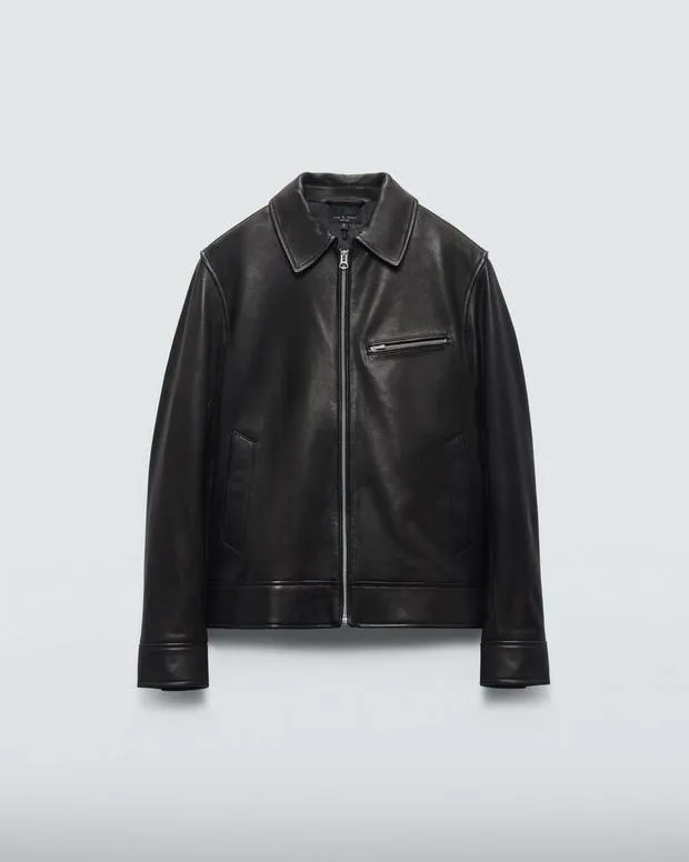 Jackets and Coats Women Rag and Bone Manon Leather Jacket Black