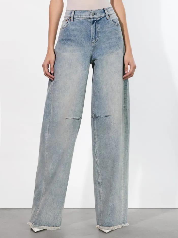 Jeans Women Alice Olivia Driggs Balloon Jean Sierra Light Blue