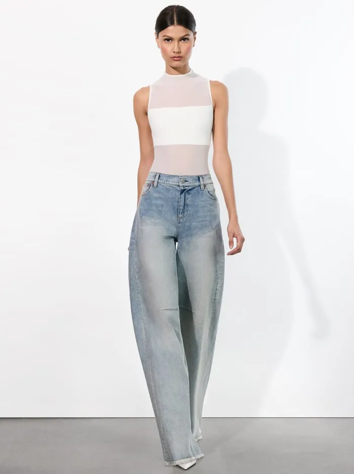Jeans Women Alice Olivia Driggs Balloon Jean Sierra Light Blue