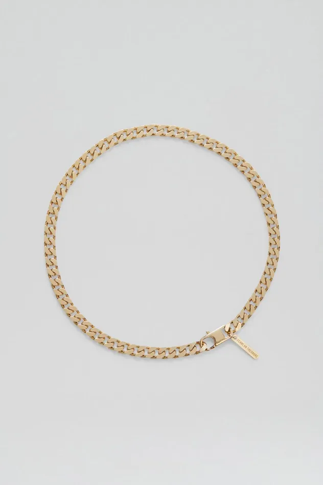 Jewelry Women Scanlan Theodore FLAT CHAIN CHOKER Lightgold Jewelry Women Scanlan Theodore FLAT CHAIN CHOKER Lightgold